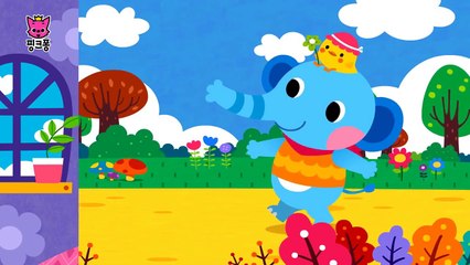One Elephant Went Out to Play | 코끼리 놀이 | 마더구스 | 핑크퐁! 인기동요