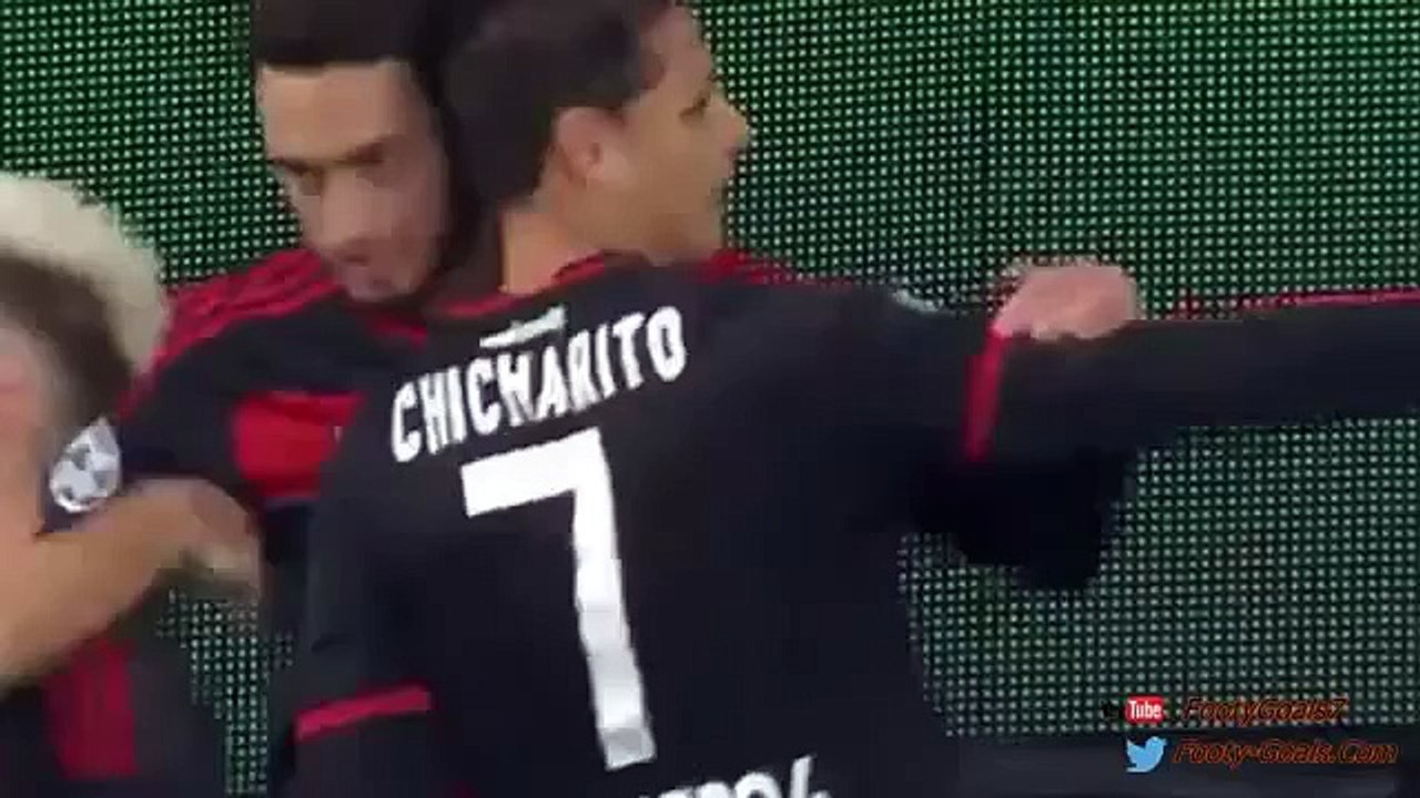 Gol de Chicharito Bayer Leverkusen vs AS Roma 1-0 20-10-2015