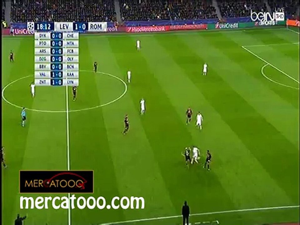 هدف باير ليفركوزن الثاني في روما