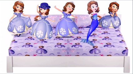Five Little Sofia Jumping On The Bed | Sofia The First
