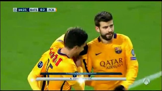 Ivan Rakitic Goal - BATE Borisov 0-2 Barcelona