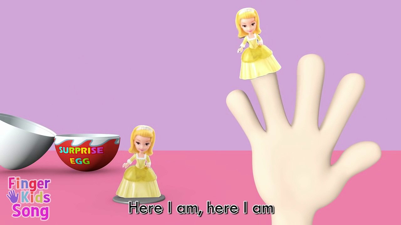 Sofia the first Surprise Egg Finger Family Nursery Rhyme | Parody Finger Kids Song