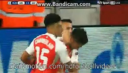 Olivier Giround Amazing Header Goal - Arsenal 1-0 Bayern Munchen - 20.10.2015 HD