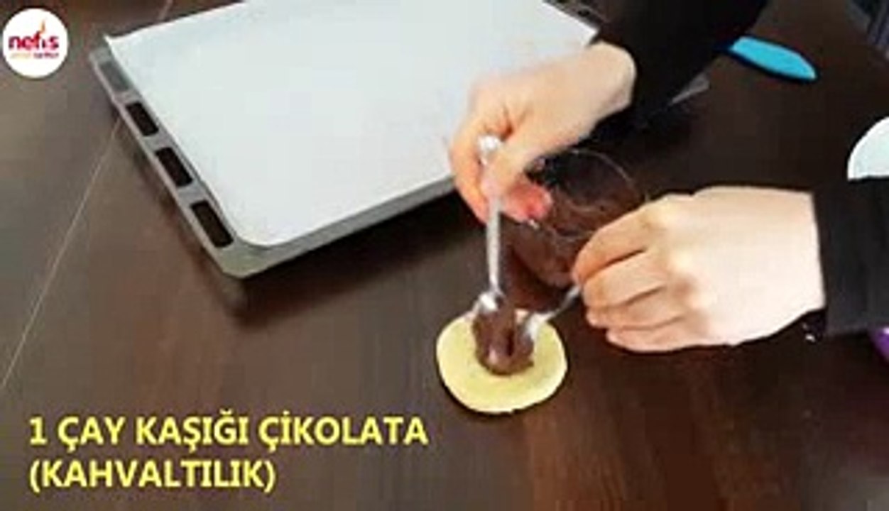 Biskrem Kurabiye Tarifi - Çikolata Dolgulu Kurabiye Yapımı