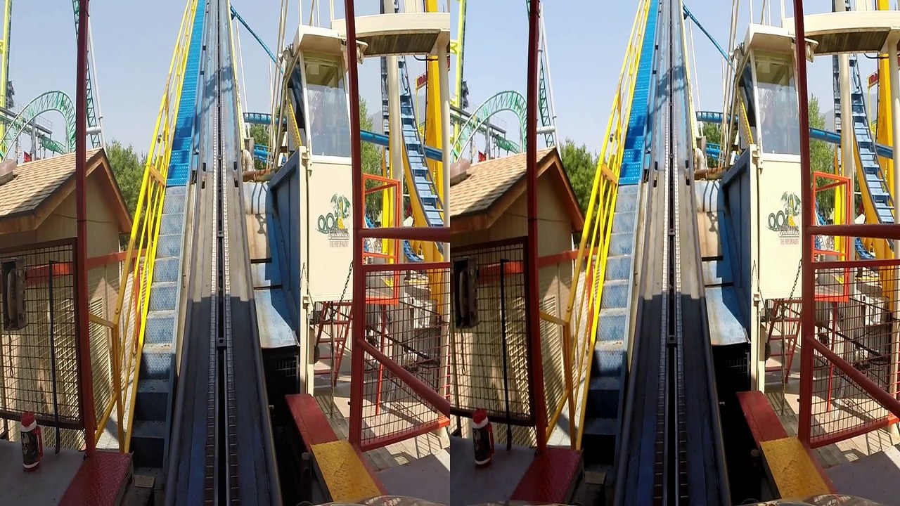 Colossus the Fire Dragon 3D front seat on-ride HD POV @60fps Lagoon