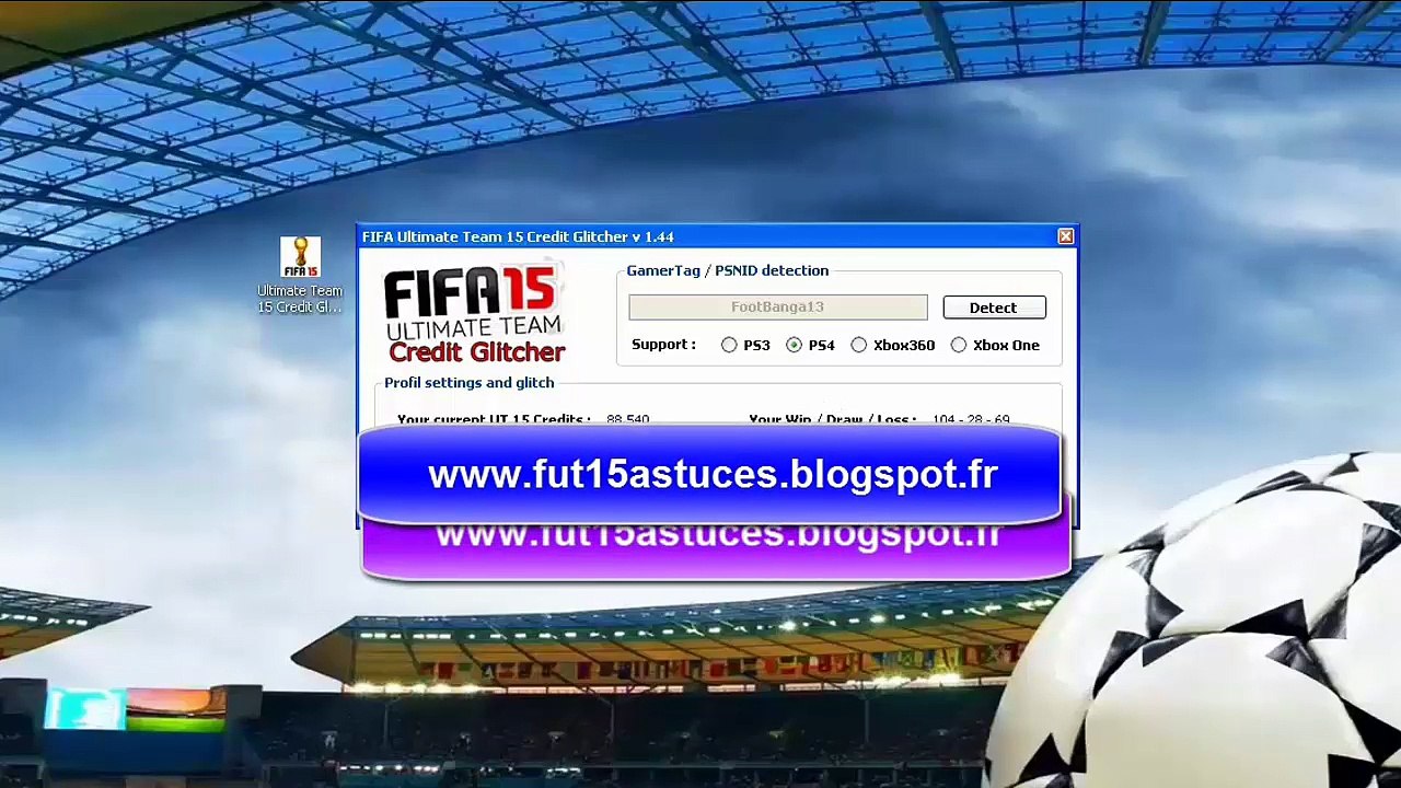Comment Avoir des Crédits Gratuit sur FUT 15 (Android, iOS, PC,PS3,PS4,Xbox 360,Xbox One)