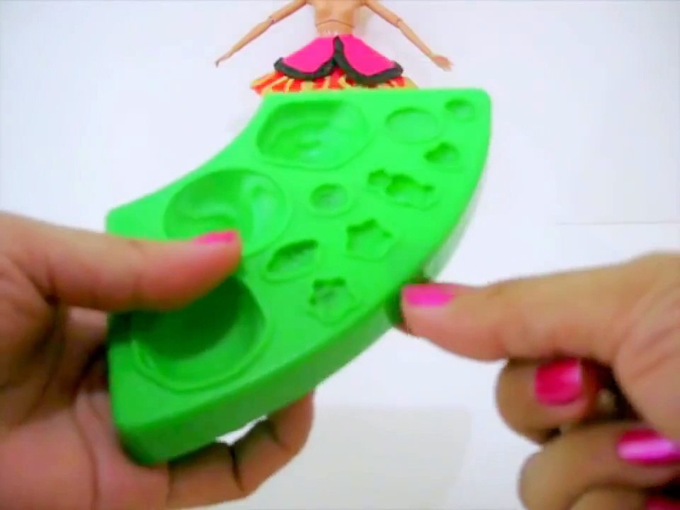 How to make Play Doh Barbie Life in the Dreamhouse Dress inspired by Apple White, Ever Aft
