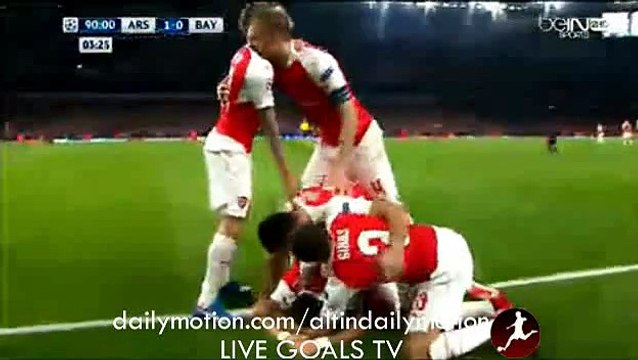 Ozil Line Technology Goal - Arsenal 2-0 Bayern - Champions League - 20.10.2015