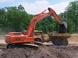 Mighty Machines Making A Road