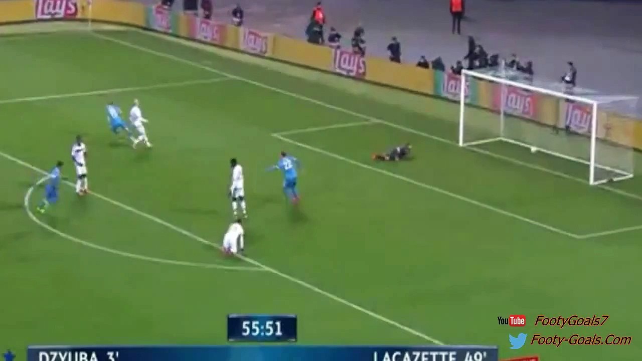 Hulk Fantastic Goal - Zenit St Petersburg vs Lyon 2-1 Champions League 2015