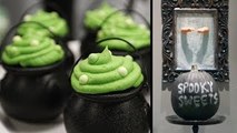HALLOWEEN PARTY IDEAS - Cauldron Cupcakes, Candy Apples, Chalkboard Pumpkins