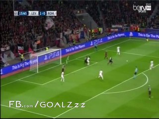ملخص كامل للمسات محمد صلاح في دوري ابطال اوروبا امام بايرن ليفركوزين 20/10/2015