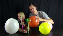 Light Show with Balloon Drums!! Glow sticks!!