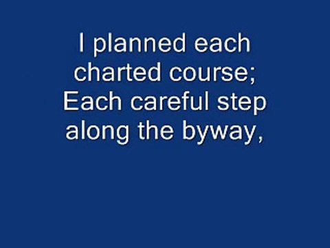 Frank Sinatra, My Way, With Lyrics