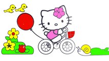 Çizgi film Hello Kitty Boyama kitabı (Renkleri öğreniyoruz)