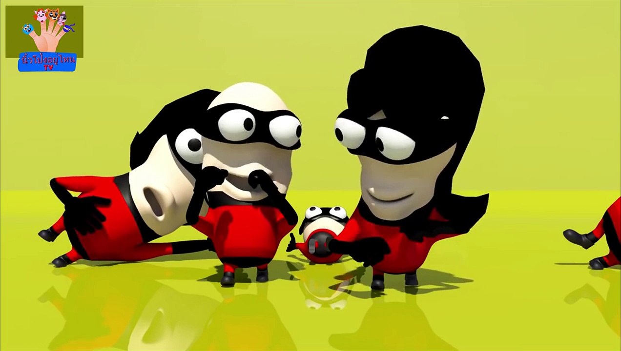 นิ้วโป้งอยู่ไหน 3D | ลูกน้อง | Minion Finger Family 3D in Thai | เพลงช้าง | ไทยเด็กบ๊องสำห