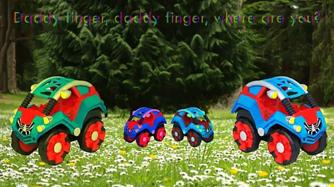 The Amazing Spiderman Cars Finger Family Cartoon Animation Nursery Rhymes Speed Car Toy Le
