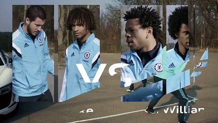 Hazard, Willian, Ake and Remy take on the Audi challenge…