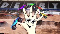 Monster Truck Finger Family Song | Animated Surprise Eggs filled with Monster Trucks for K