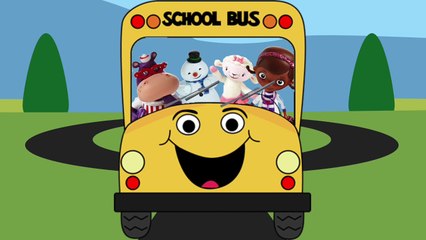 DOC McSTUFFINS Wheels on the Bus Song [Nursery Rhyme] Disney Junior TOY PARODY