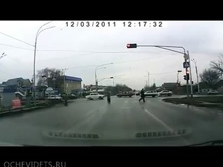 Insane truck driver in Russia