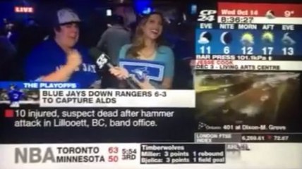 Jays Fan Misunderstands Reporter’s Question