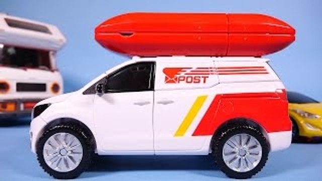 TOBOT cars 또봇 과 헬로카봇 - New TOBOT Cargo transformers and Carbot car toys