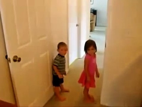 Very funny and cute kids climbing walls like Spiderman