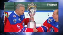 Putin Scores Seven Goals Against Pro Hockey Stars