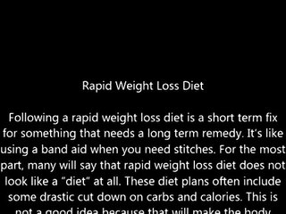 Rapid Weight Loss Diet