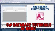 P(2) - C# Access Database Tutorials In Urdu - Add Search Functionality