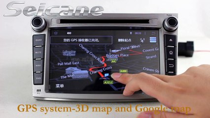 8 inch touchscreen 2009 2010-2012 Subaru Legacy aftermarket radio navigation system with 32GB usb connection