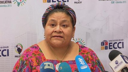 Menchú asegura que conocer la verdad es fundamental en el proceso de paz con las FARC