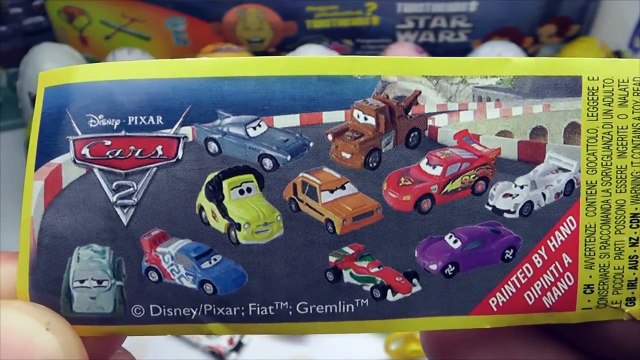 21 Surprise Eggs, Kinder Surprise, Kinder Joy, Disney Pixar Cars 2, Thomas & Friends, Spon