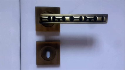 Doğanlar kuadro antik eskitme kare rozetli kapı kolu tanıtımı, klasik eskitme antik kapı kolu görüntüleri (www.hirdavatfirsati.com)