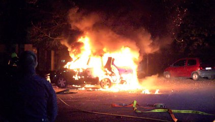 MÂCON-INFOS : Une voiture en feu à la Chanaye