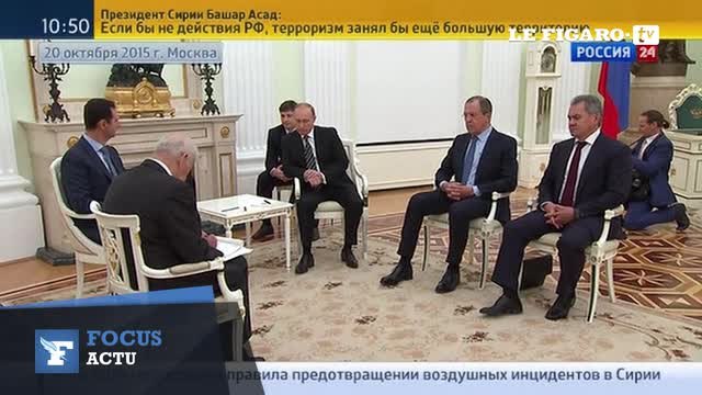 Bachar el-Assad a rencontré Vladimir Poutine à Moscou