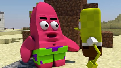 SPONGEBOB IS IN MINECRAFT! 3D Animation