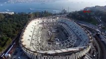 Vodafone Arena'da çatı çelik iskeleti yükselmeye başladı!