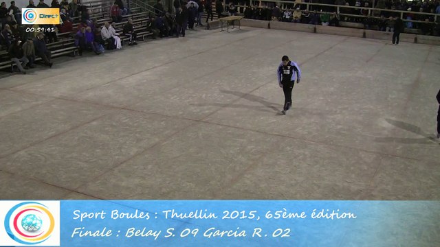 Finale, Sébastien Belay contre Romain Garcia, Sport Boules, Thuellin 2015