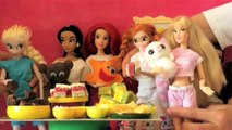 Sleeping Beautys Slumber Party Disney Princess Dolls Collection Videos ft Frozen Dolls NE