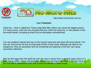 No more nits for Head Lice Removal | Nits Removal & Treatment