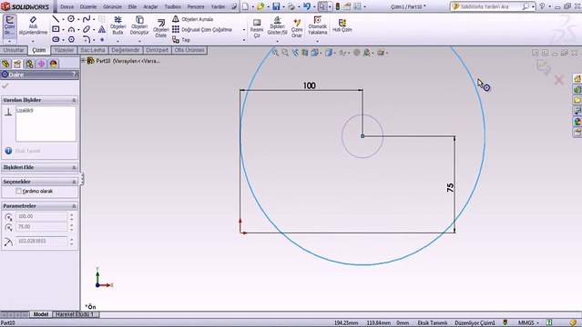 solidworks türkçe çizim tanımlama