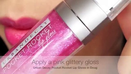 Pretty Pink Glitter Lips