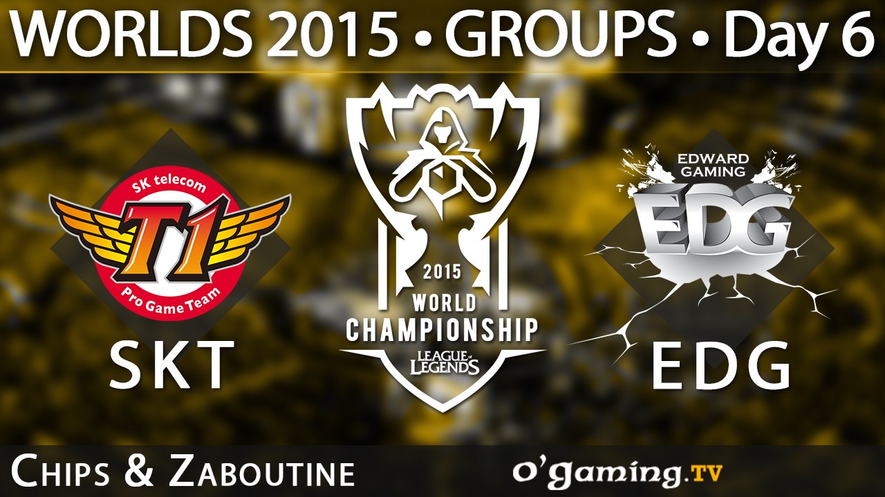 SKT T1 vs Edward Gaming - World Championship 2015 - Phase de groupes - 09/10/15 Game 1