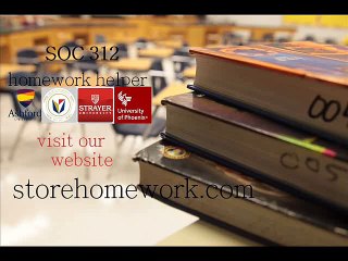 SOC 312 Week 2 DQ 2 Self-Regulation (New)