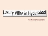 Luxury Villas for sale in Hyderabad