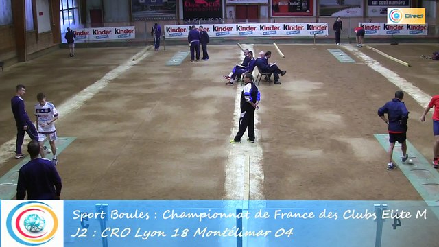 Troisième tour, tir progressif, CRO Lyon contre Montélimar, Club Elite Masculin J2, Sport Boules, saison 2015 / 2016
