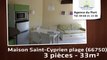 A vendre - maison/villa - Saint-Cyprien plage (66750) - 3 pièces - 33m²