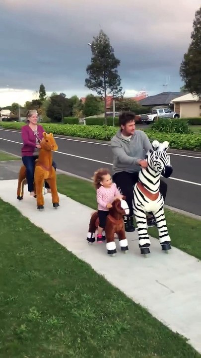 Balade à cheval en famille